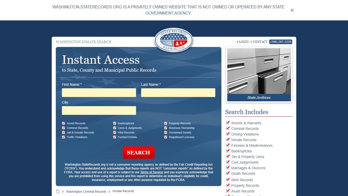 Washington Inmate Search | StateRecords.org